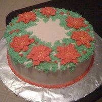 Christmas Poinsettias Still getting familiar with piping techniques. With this cake I was experiementing and trying out some new tips that I just bought for a...