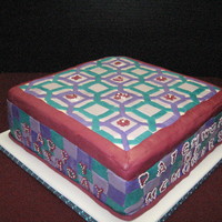 Patchwork Of Memories This cake was for a lady who loves quilting. Her husband came up with the "Patchwork of Memories" theme.