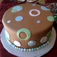 Baby Shower Cake I made this cake for my final cake in the Wilton Fondant Gumpaste class. It was actually for my best friend's daughter's baby...