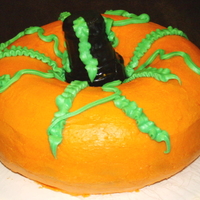 My Pumpkin Cake Was inspired by all the pumpkins posted here - so I did one. This is a single bundt cake, trimmed just a little to make it rounder. It'...