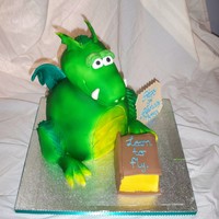 Learner Dragon 3d dragon cake for a boys 3rd birthday