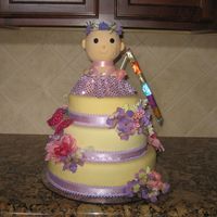 Dancer Baby Shower Baby shower cake for a dancer