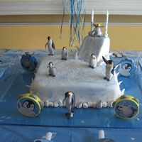 Happy Feet Birthday Cake Happy Feet birthday for a 3 yr old