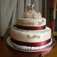 50Th Birthday Cake a surprise cake for my sister-in-law. she was delighted.