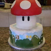 Mario's Mushroom This cake is not a very good copy of another CCer's cake, but my sister's boyfriend LOVES everything Mario so I had to try my...