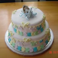 Clothesline Cake This was out of the wilton 2006 yearbook.Made it for my niece and was a great hit. She was having a boy, so left of the pink.