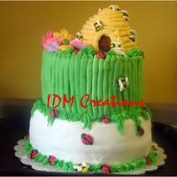 Garden Theme Cake I did as a birthday gift for a dear friend.