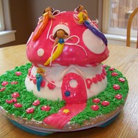 Debbie Brown Fairy Cake My usual "'excuse" all three kids- aged 6, 5 and 3 helped with most if it so it isn't perfect, but I'll take it....