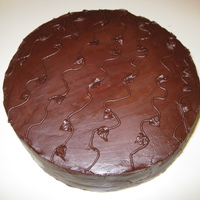 Absolutely Chocolate! I made this cake for a chocolate lover's birthday, but I thought It would fit in the grooms cakes better. Whole wheat chocolate cake...