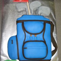 Golf Cake this is the second cake i've constructed entirely by myself. it's getting easier!