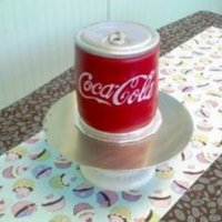 Coca Cola Can Cake Carved fondant,