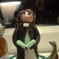 Lady Vicar Made of fondant/modelling paste mix.