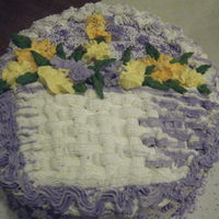 Celebration Cake Lemon Easter cake....Its a Lemon cake filled with lemon curd. Still trying to practice my cake decorating...The cake is DELICIOUS! The...