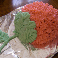 Hydrangeas This was supposed to look like hydrangeas. I think I got it too pink and it ended up looking like a cherry. Either way, I hope my mom likes...