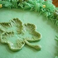 St. Patty's Day Green Tea Cake Made a delicious green tea cake, but the chocolate filling or the tea browned up, so it doesn't look that green on the inside. Brush...