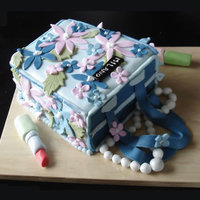 A Flowery Handbag This handbag cake was based on my friends real handbag for her birthday.
