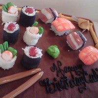 Sushi Birthday Cake 