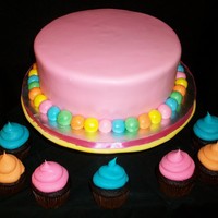 My Little Pony Themed Cake This cake was modeled after the colors of the My Little Ponies. The client was going to put her own ponies on the cake! 1 doz coordinating...