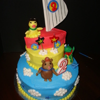 Wonder Pets!! 10' and 6', marble cake, bavarian cream filing, buttercream cover!!