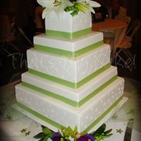 Apple Green And Plum Look familiar??? SAME cake as my green and orange cake! It's a popular one...