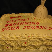 Bridal Shower Cake This was a fun cake to make. I could not wait to try the rose swirls on the side of the cake. I love the way it turned out. Vanilla cake...