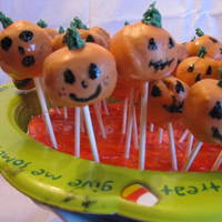 Cake Pops Red Velvet Pumpkin cake pops. This is the first time I made them. Took a while to do them but they were cute and enjoyed by all at the...