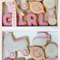 Baby Girl Box Of Cookies I made this for a teacher who is going on a maternity leave.