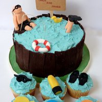 Fish N' Dive Fish n' Dive(Butter Cake with buttercream and toffee filling) Owen and James are identical twins. They both love fishing and diving.