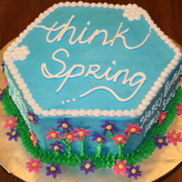 Think Spring! Birthdays And More.. This was for an office party at my company that kept getting postponed due to snow. It was to celebrate 8 birthdays and 2 new births within...