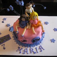 Icarly For a friends daughter. Only request was iCarly. This was my first time using disco dust*note dont mix pink disco dust with black royal...