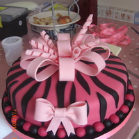 Pink Zebra 18Th! I made this cake for a girl for her 18th birthday. She likes pink! It's a chocolate Malteaser cake (Nigella's recipe) with...
