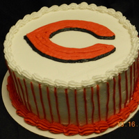 Cincinnati Reds all buttercream. not too happy with the lines, but for my brother in law in works