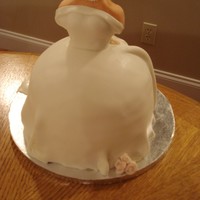 Wedding Dress 2 White cake with chocolate filling.