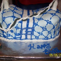 My First Purse Cake Ok so this cake was my all time worst cake ever! I hate purse cakes after this. Ok so the cake kept trying to fall over so used dowel rods...