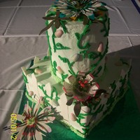 2010 Great American Cake Show Westminster, Md Ok so this is my Cake show entry. All dummy cakes. BC covered with RI vines and GP/Fon fence. The Passion Flower buds are also GP/Fon. All...