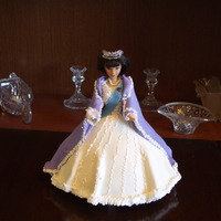 Birthday Cake Made for an eighty something year old lady who loves the Queen.White pound cake covered in buttercream icing and fondant. Alldecorations...