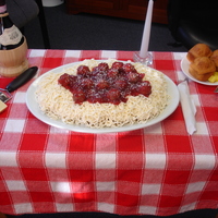 Meatball And Spaghetti This is my version of meatball and spaghetti cupcakes as seen in the book "Hello Cupcake" this was by far the easiest thing I&#...