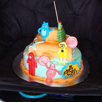 Yo Gabba Gabba Marley Cake This was such a fun cake to make. It was for a two year olds birthday. I did two layers, the bottom is chocolate with peantur butter, the...