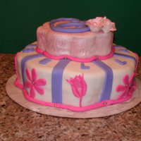 Birthday Cake For "bella" This was a cake we did in an hour.....The cake was chocolate with a whipped chocolate filling, deco in fondant. TFL