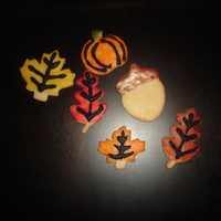 Sugar Fall Cookies I was asked to make cookies to send over to Iraq as part of care packages, so did a nice sugar cookie with a hard icing. I got that wilton...