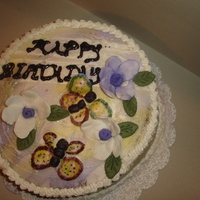 Butterfly Garden Cake felt bad for a girl at work we sorta forgot her birthday, so I made this cake in a hurry for her, but really pleased with results. The...