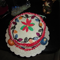 Christmas Decorations Cake This was a very last minute cake, and the customer told me to do what ever I wanted, but had to be done in 24 hours. This what I came up...