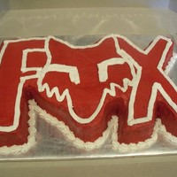 Fox Motorcross This is my first carved cake.