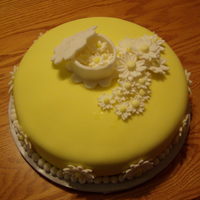 Daisy Cake This was the cake I made for the fondant class. Could of used more daisies. It turned out to be my nephew's birthday cake, he didn&#...