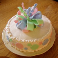 Birthday Cake With A Bow This was my daughter's 16th Birthday cake, she wanted something with fondant so I tried the bow. Not as easy as it seems. A good tip,...