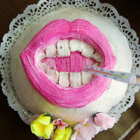 Snarling Cake My husband's birthday cake - he was ill in hospital...