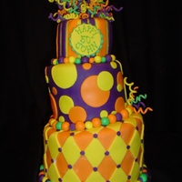 50Th Birthday Cake All chocolate cakes with chocolate ganache for a man's 50th birthday. gumpaste swirls.