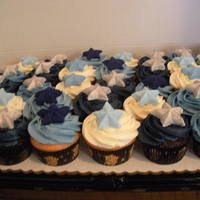 Star Graduation Cupcakes Cupcakes for graduation in school colors with starts