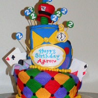 Mad Hatter / Alice In Wonderland Made for a second birthday - the theme at the hotel of the party is Alice in Wonderland and wanted the cake to match. All details are from...