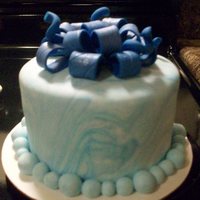 First Fondant Cake my first fondant cake done in a class at Sweet Wise in Nashville, TN :)